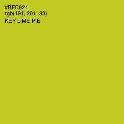 #BFC921 - Key Lime Pie Color Image